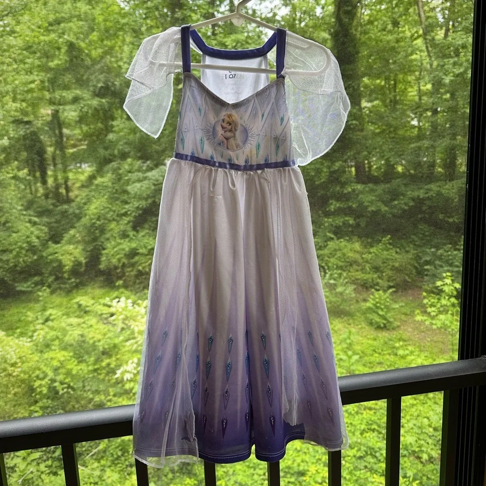 Frozen II Elsa Dress Or Nightgown With Free Surprise Gift ~ Little Girl 4